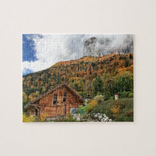 Puzzle Automne dans les Alpes, Haute-Savoie, Alpes franç