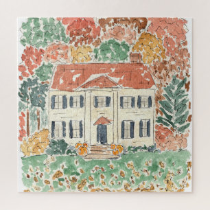 Puzzle Automne en Nouvelle-Angleterre aquarelle Jigsaw Pu