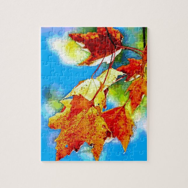 Puzzle Automne Feuilles en chute (Vertical)