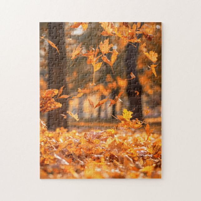 Puzzle Automne Feuilles en chute (Vertical)