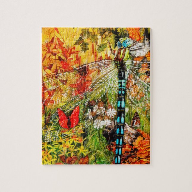 Puzzle Automne Forêt sauvage dragon Voler (Vertical)