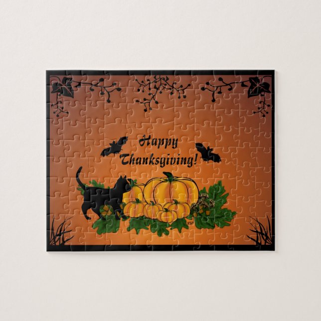 Puzzle Automne,  Joyeux Thanksgiving ! (Horizontal)