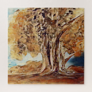 Puzzle Automne Jungle Bois Arbres Paysage Peinture