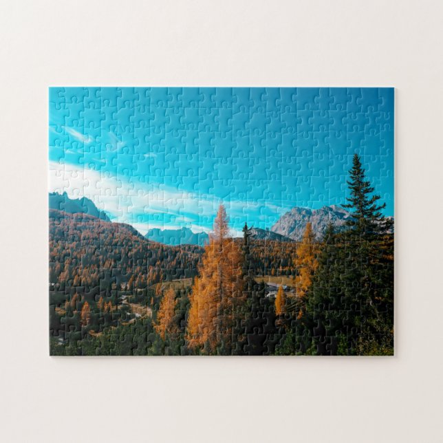 Puzzle Automne Simple Paysage Photos Mountain 4k Papier p (Horizontal)