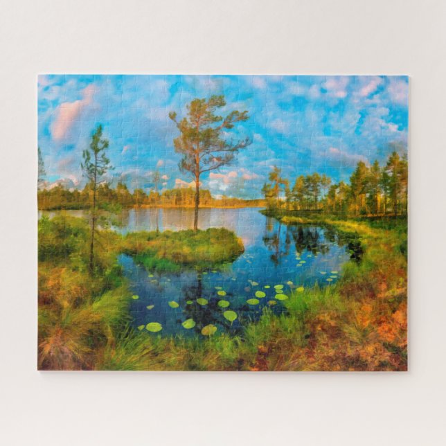 Puzzle Automne sur le fleuve (Horizontal)