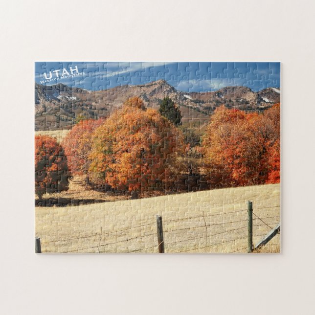 Puzzle Automne Utah, montagnes de Wasatch (Horizontal)