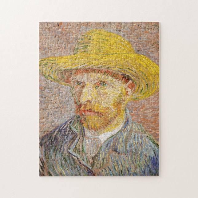 Puzzle Autoportrait avec Casquette de paille Vincent van  (Vertical)