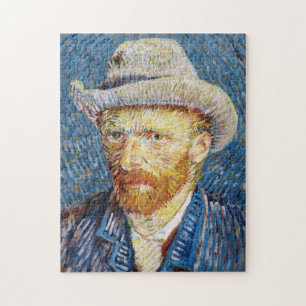 Puzzle Autoportrait avec l'art de Vincent van Gogh de