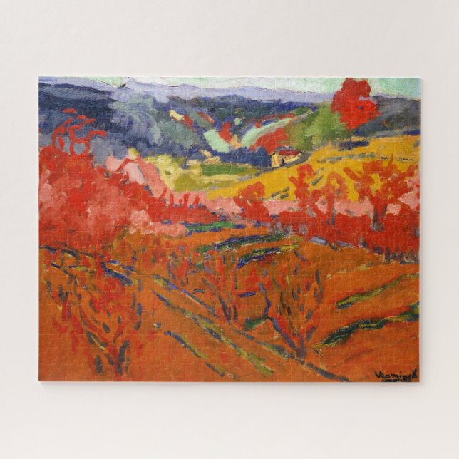 Puzzle Autumn Landscape | Maurice de Vlaminck | (Horizontal)