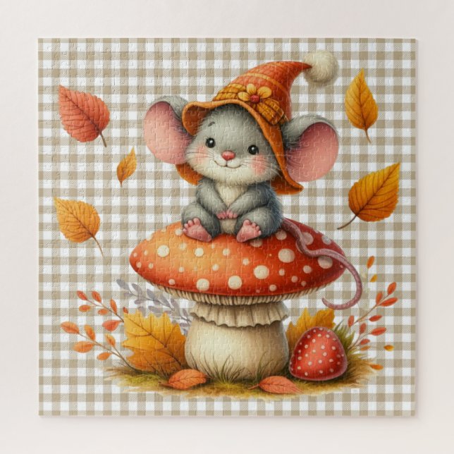 Puzzle Autumn Mouse Puzzzle (Vertical)