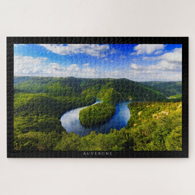 Puzzle AUVERGNE - Méandre de Queuille (Horizontal)