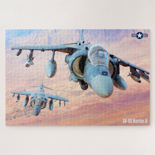 Puzzle AV-8B HARRIER II (20 x 30 POUCES) (Horizontal)