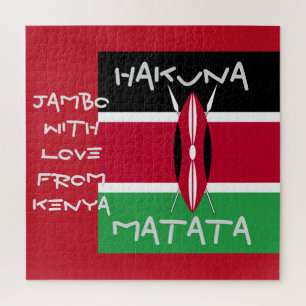 Puzzle Avec amour du Kenya Jambo Hakuna Matata