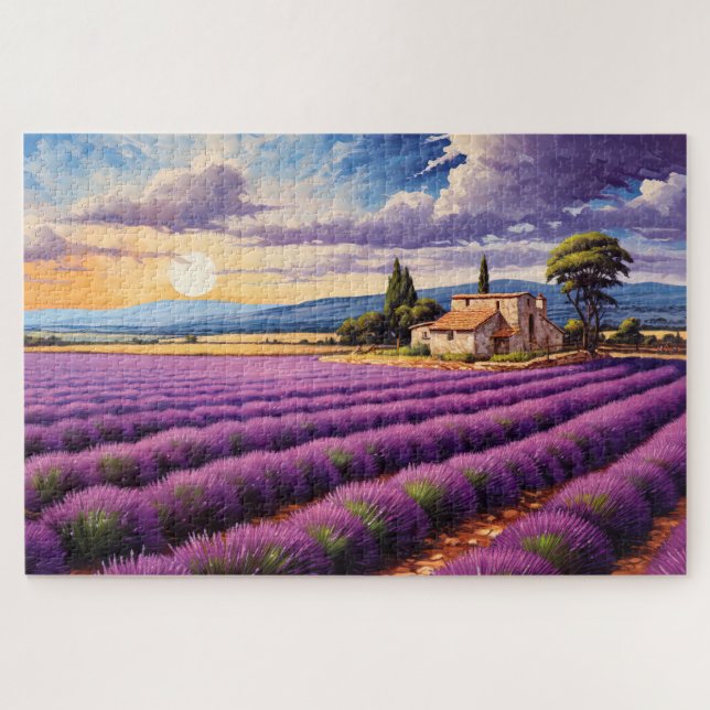 Puzzle avec charme lavande Provence France (Horizontal)