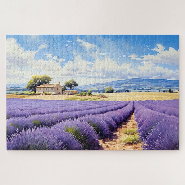 Puzzle avec charme lavande Provence France (Horizontal)