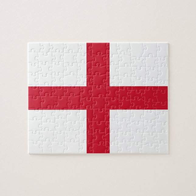 Puzzle avec drapeau d'Angleterre (Horizontal)