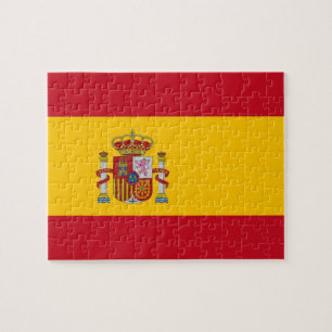 Puzzle avec drapeau d'Espagne