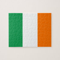 Puzzle avec drapeau d'Irlande