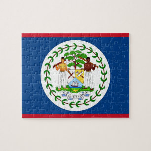 Puzzle avec drapeau du Belize