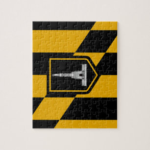 Puzzle avec le drapeau de Baltimore City
