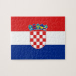 Puzzle avec le drapeau de la Croatie<br><div class="desc">Un formidable casse-tête éducatif avec le drapeau de la Croatie. Ce produit est personnalisable.</div>