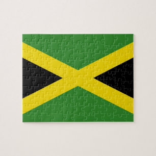 Puzzle avec le drapeau de la Jamaïque