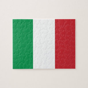 Puzzle avec le drapeau de l'Italie