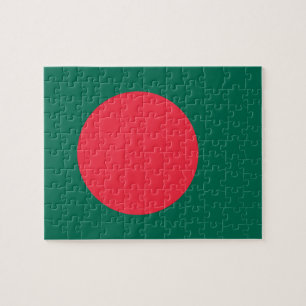 Puzzle avec le drapeau du Bangladesh