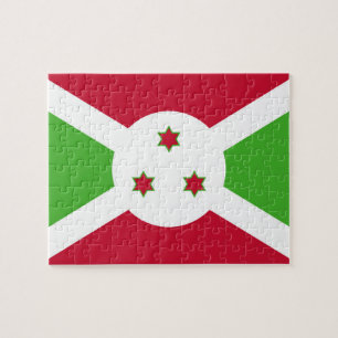 Puzzle avec le drapeau du Burundi