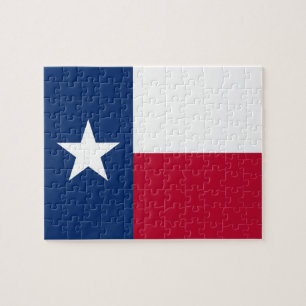 Puzzle avec le drapeau du Texas State