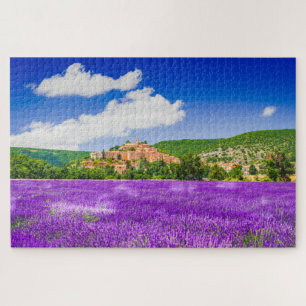 Puzzle avec le gisement de lavande en Provence