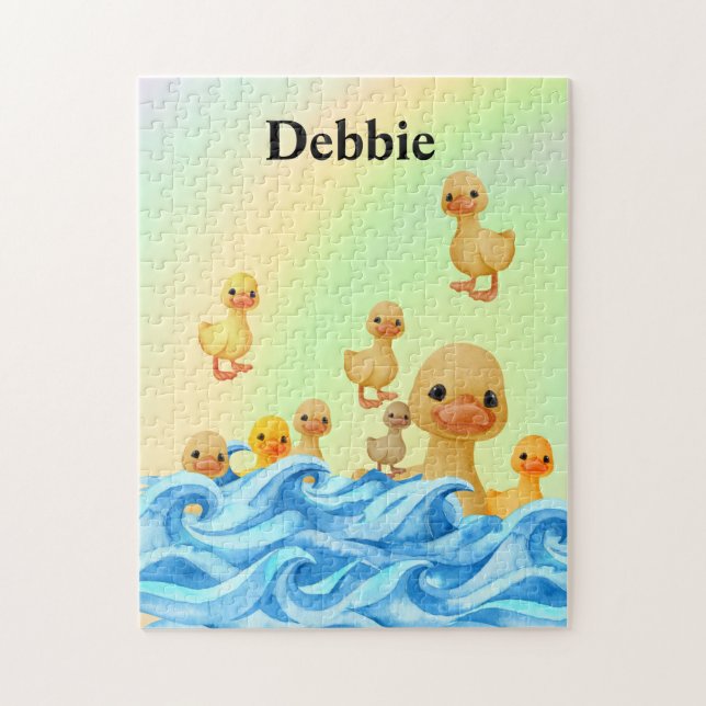 puzzle avec Mère et canard bébé (Vertical)