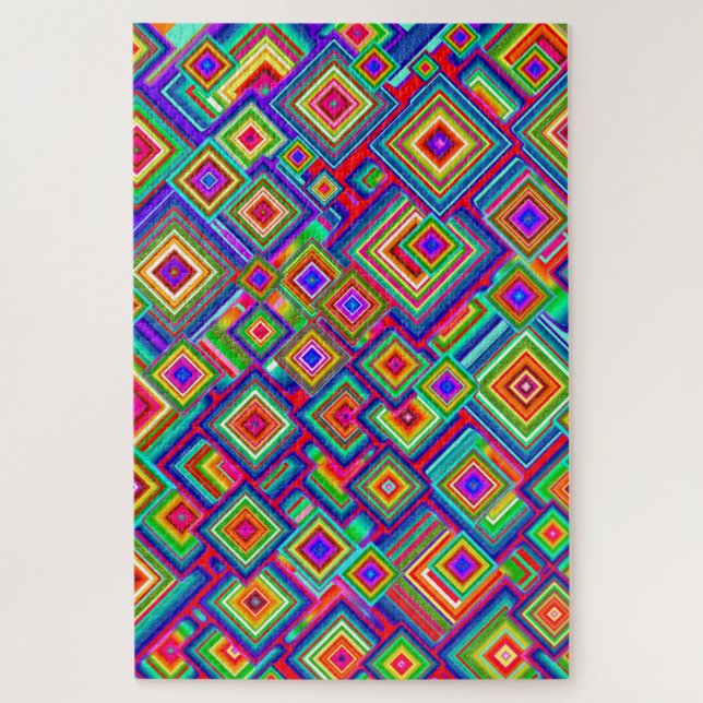 Puzzle avec motif diamant impossible (Vertical)
