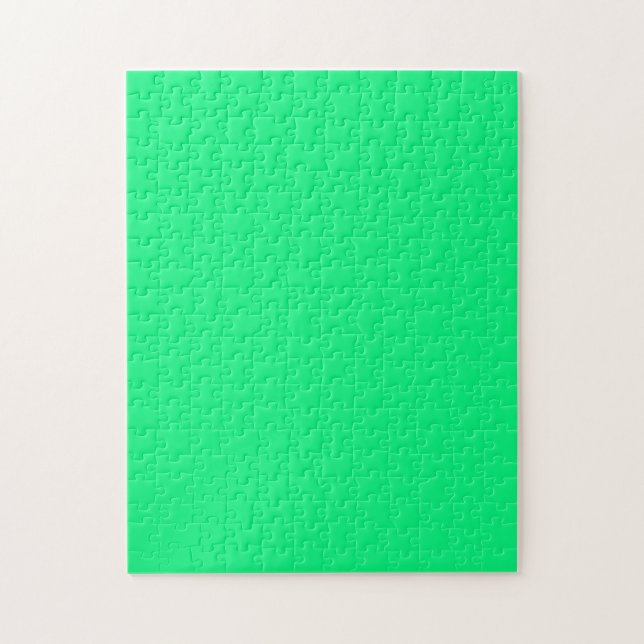 Puzzle avec un Arrière - plan vert néon brillant (Vertical)