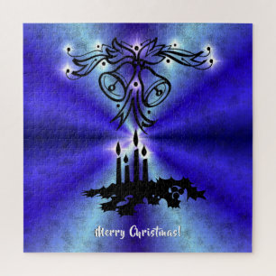 Puzzle Avent, Artdeco de Noël sur Blue Green Rainbow
