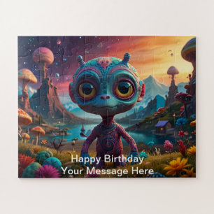 Puzzle Aventure Alien dans une forêt de champignons Imagi