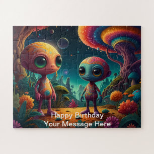 Puzzle Aventure Alien dans une forêt de champignons Imagi