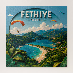 Puzzle Aventure côtière aux eaux turquoise de Fethiye en 