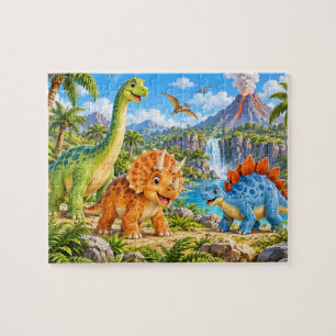 Puzzle Aventure de dinosaures