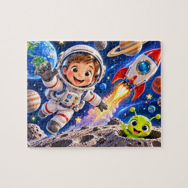 Puzzle Aventure de l'explorateur spatial (Horizontal)