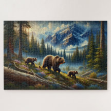 Aventure Ours et Cubs, Montagne forestière