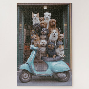 Puzzle Aventure Vespa Paquetée