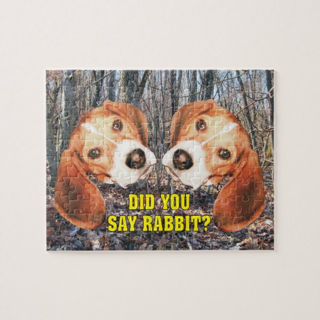 Puzzle Avez-vous dit le lapin ? Beagle (Horizontal)