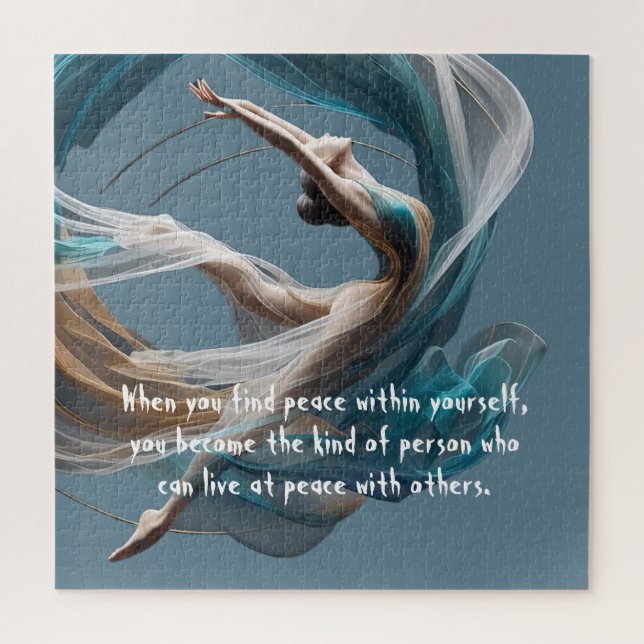 Puzzle Avion Air Yoga Instructeur Pilates Fitness (Vertical)