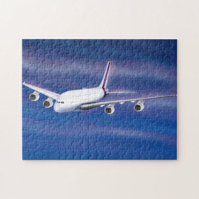 Puzzle Avion commercial Double Decker (Horizontal)