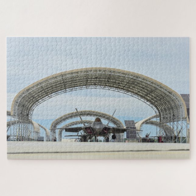 Puzzle Avion de chasse furtif F-22 Raptor (Horizontal)