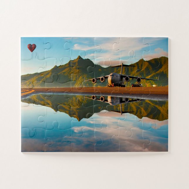Puzzle Avion de guerre américain Samoa (Horizontal)