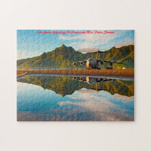 Puzzle Avion de guerre américain Samoa. Vœux de Noël
