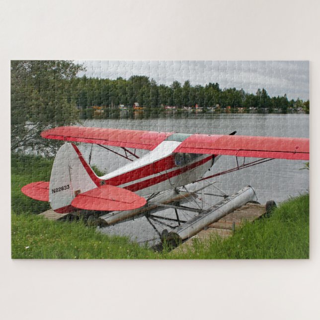 Puzzle Avion flottant accosté, Lake Hood, Alaska (Horizontal)