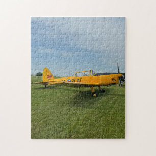 Puzzle Avion Jaune Photo Famille Nuit